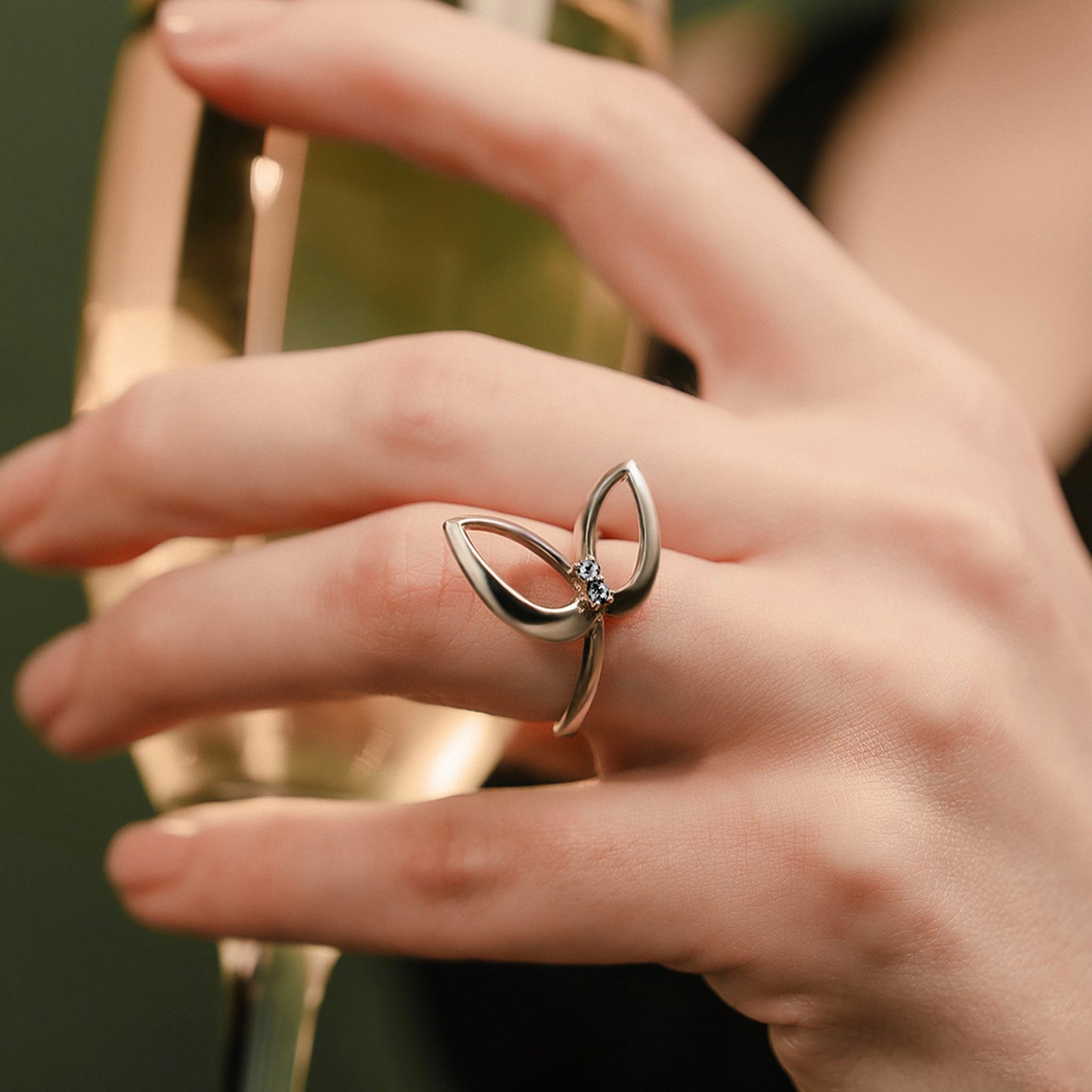 Morpho Ring | Platinum PT950 | Diamond