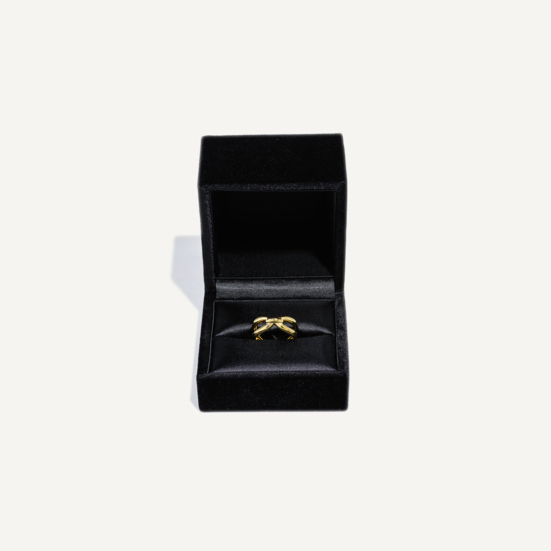 Chain ring | 18K yellow gold