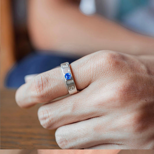 Psalm Ring | Platinum PT950 | Blue Sapphire